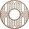 Ekena Millwork Empire Wood Fretwork Pierced Ceiling Medallion, Walnut, 24"OD x 8 3/4"ID x 3/8"T CMWP24X24X0375EPWA - alternate 1